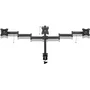 TooQ Soporte de Mesa para 3 Monitores 13'-27' DB1327TN-B, Giratorio e Inclinable, hasta 8kg por Pantalla